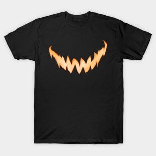 Pumpkin Spooky Smile - Skin tones T-Shirt